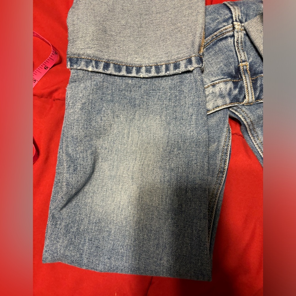 Zara Trafaluc Capri Sz 2 Very Unique Style Cuffed, Front Zip Decorative Pom Pom - Picture 6 of 10